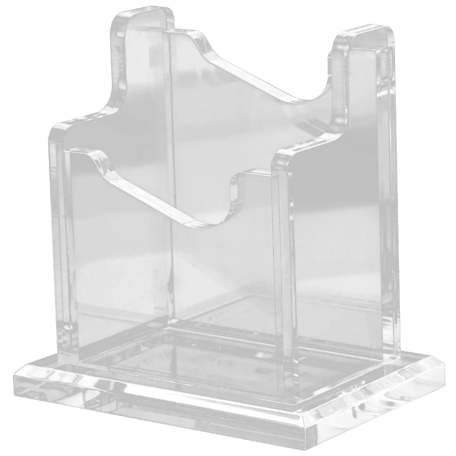 

Card Holder Multi-Function Desktop Storage Box Sturdy Transparent Office Stand For Business Cards Display