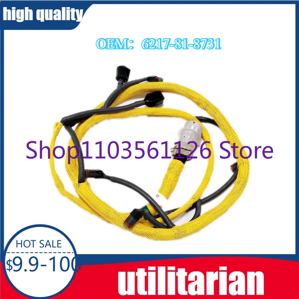 

PC800-7 600-8 850-8 1250-7 для жгута проводов инжектора двигателя Komatsu, кабель датчика 6217-81-8731 6218-81-8310 6217-81-9252