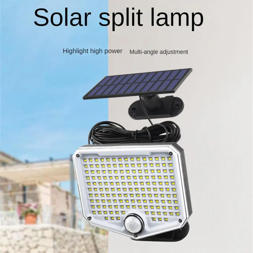 Solar Wall Lamp Polycrystalline Silicon Intelligent Remote Control Energy Saving Waterproof 3 Level Lighting Mode Light 1200mah