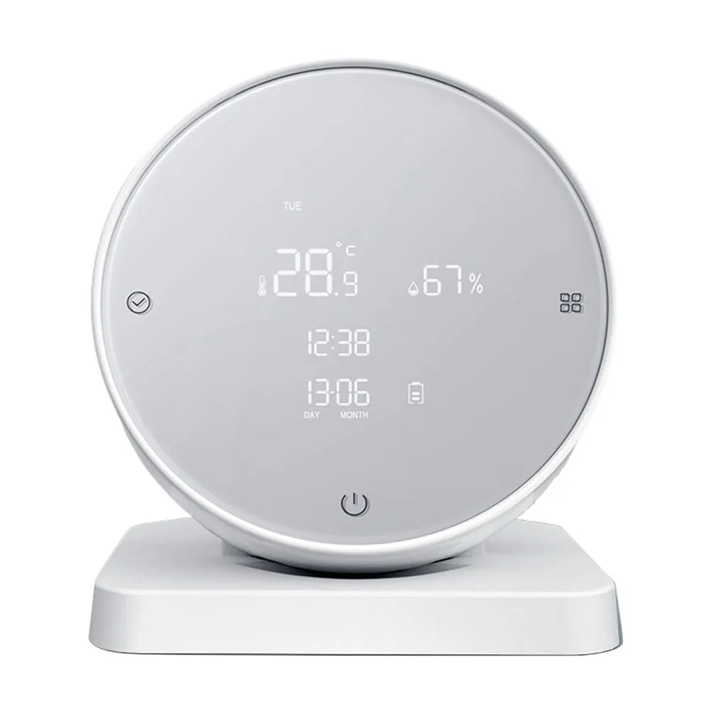 Für Innenüberwachung, Digitalanzeige, Sensor, Feuchtigkeitssensor, Innenumgebungsüberwachung, 80 x 80 x 105 mm, ABS-Material