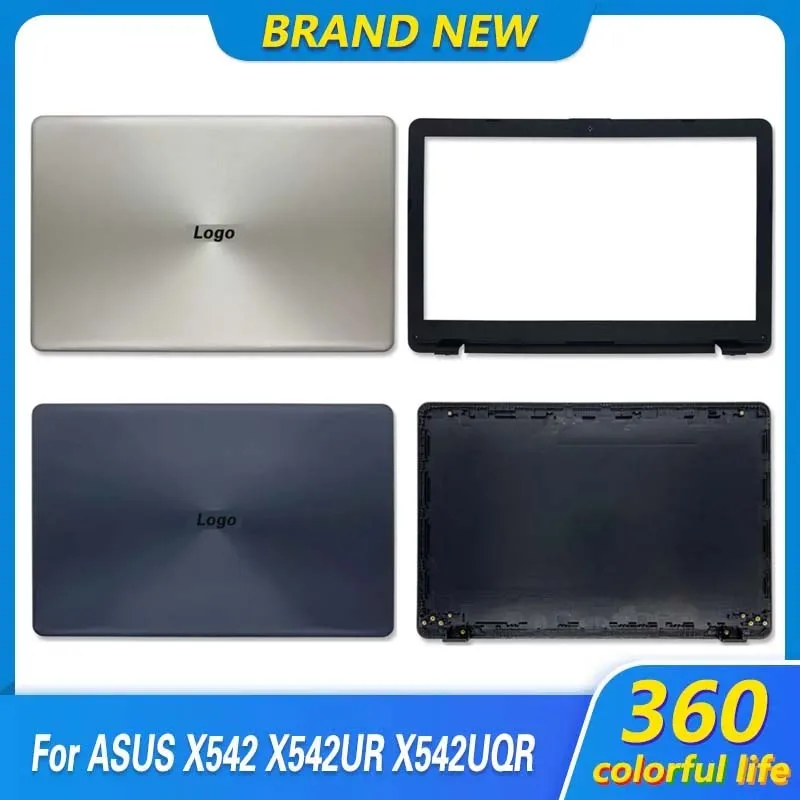 Tampa traseira do LCD do portátil, moldura dianteira, caixa superior da tela, Asus X542 R542 X542U X542B X542BA R542UA A580 F580 V580, 15.6 ", Novo