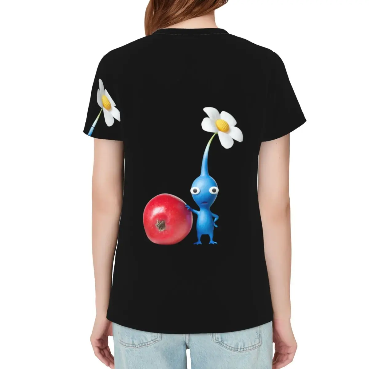 Pikmin T-Shirt Women Short Sleeve T Shirts Round Neck Clothing Cotton Summer Tees Streetwear
