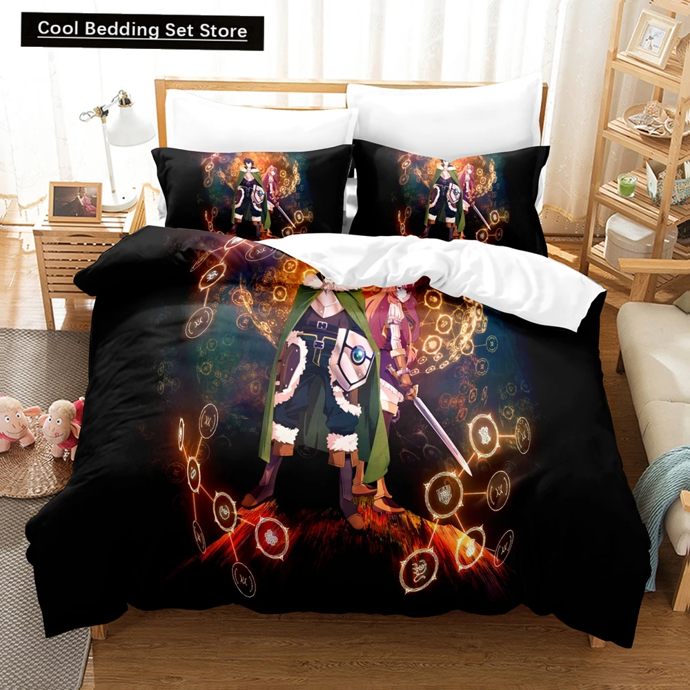 

3D Cartoons The Rising of the Shield Hero Bedding Sets Duvet Cover Set With Pillowcase Twin Full Queen King Bedclothes Bed Linen