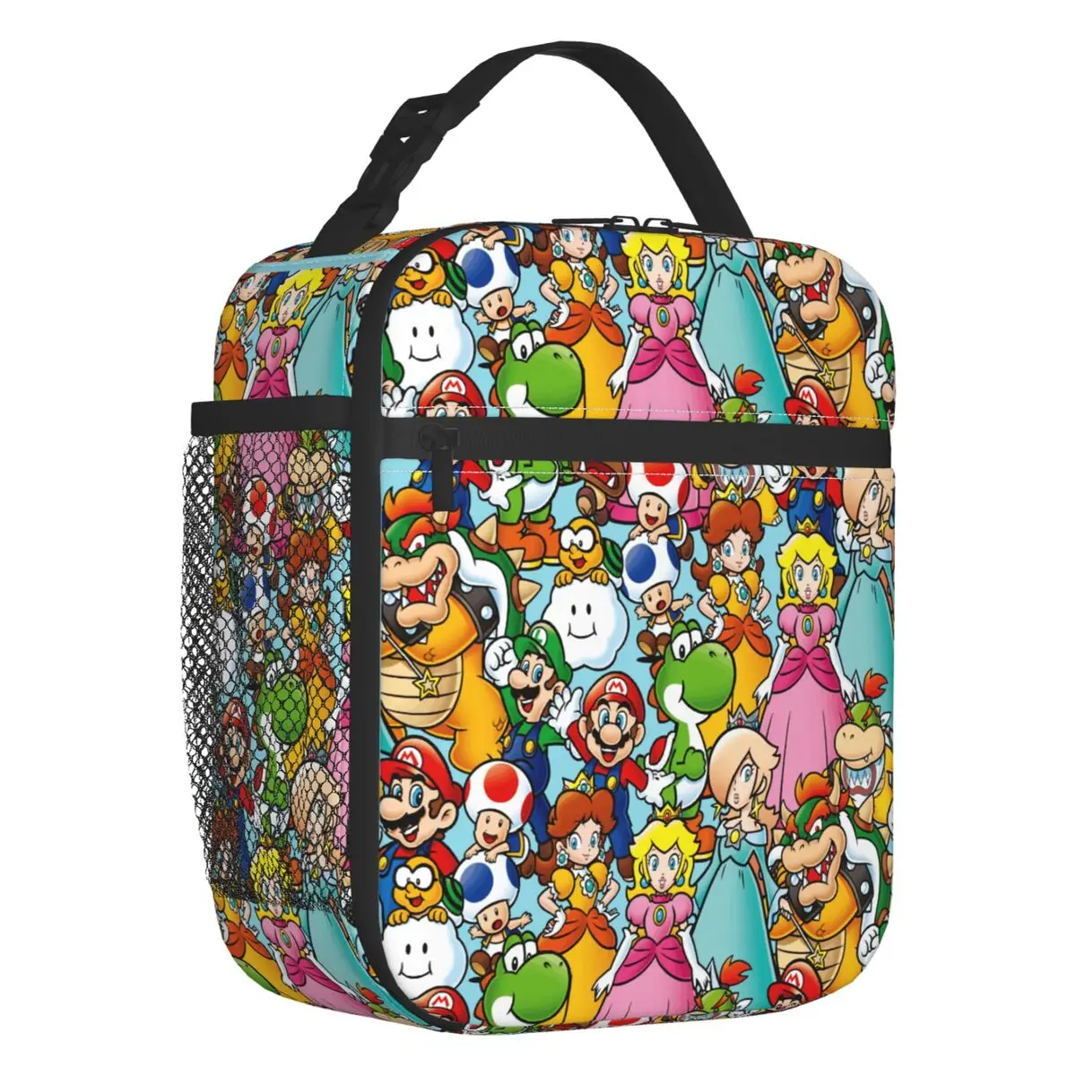 Bolsa térmica personalizada para almoço, jogo de videogame M-Marioes, irmãos e amigos, para mulheres e homens, caixa térmica para alimentos, trabalho, escola, viagens