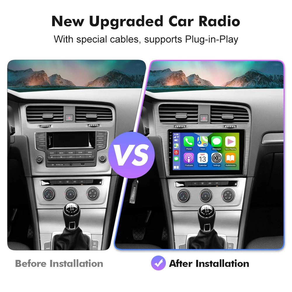 Android 13.0 Car Multimedia Player For VW Volkswagen Golf 7 2013-2019 Autoradio Navigation Camera 4G Carplay Android Auto