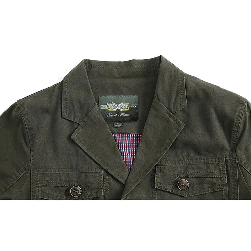 2024 MenCasual Cotton Self-Defense Suit Stab-Proof Flexible Light Weight Fbi Police Military Tactical Safety Mid Length Jacket