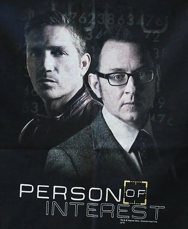 Out of Print, Licensed Person of Interest Black Duo T-Shirt Size XL New