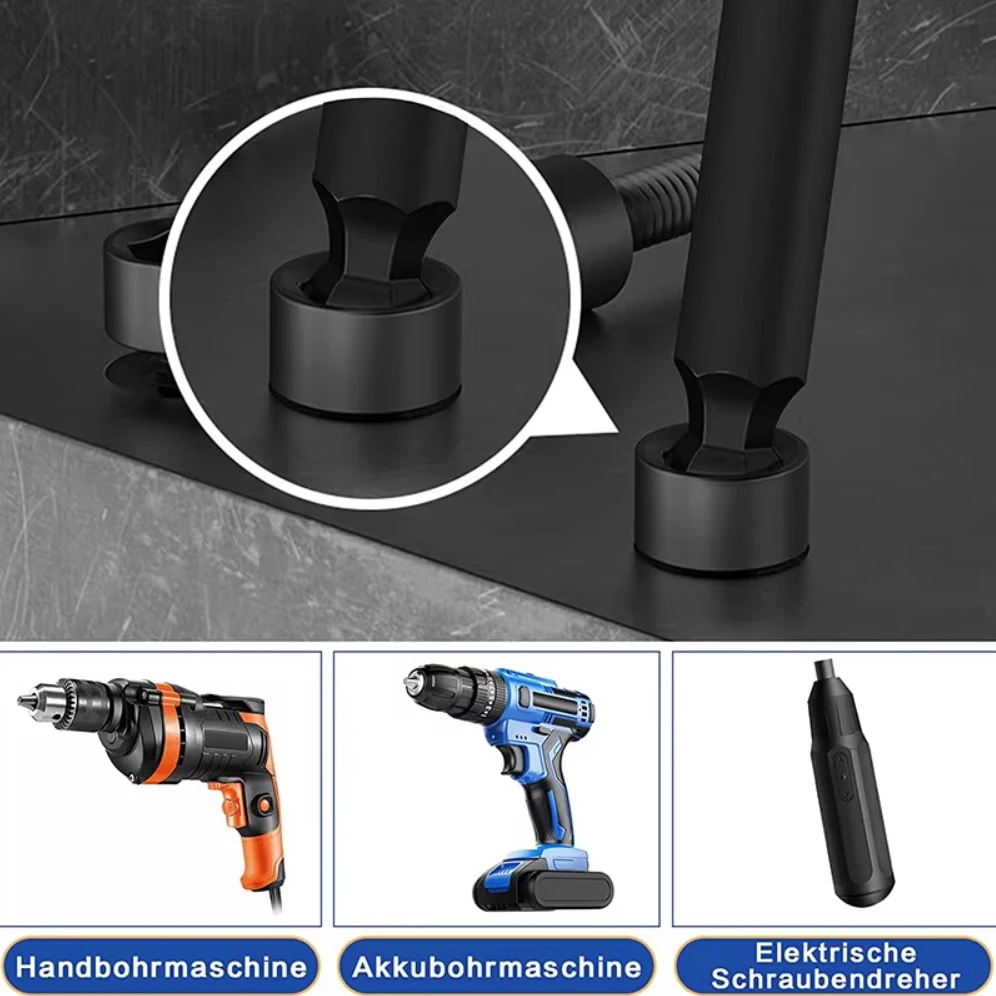 9Pcs Magnetic Ball End Hex Drill Bits 1/4