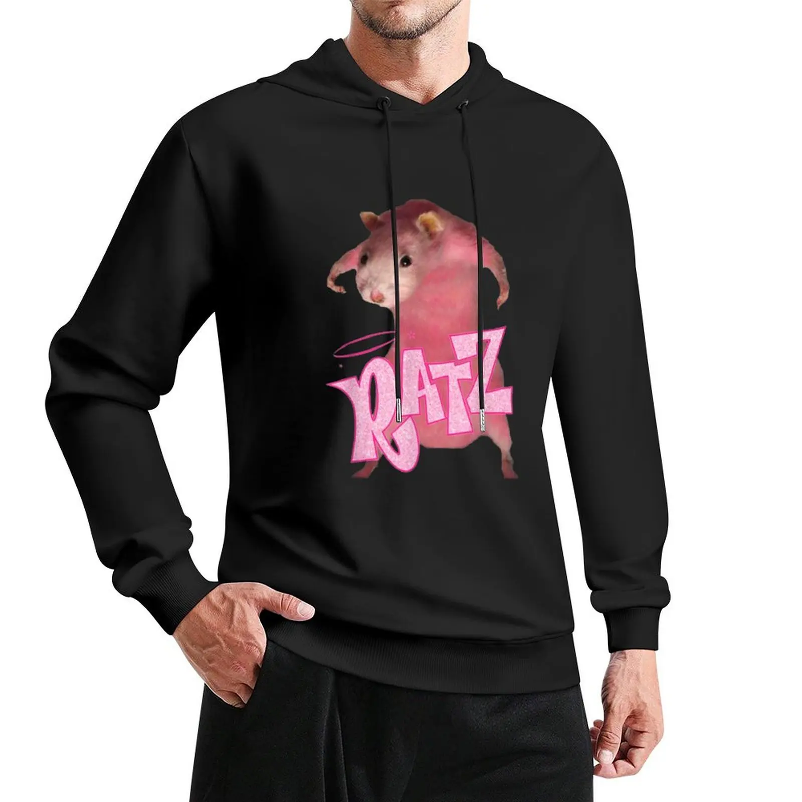 

RATZ FUNNY RATT PINK RATZ Pullover Hoodie mens designer clothes men's clothes autumn new products men's clothing hoodie men