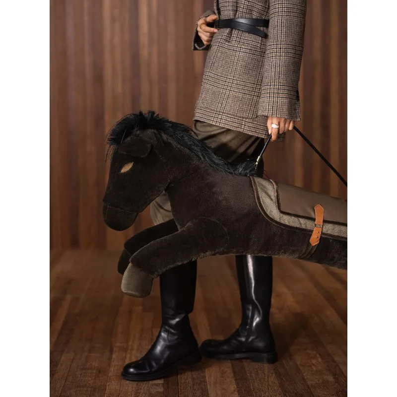 

Long throw pillow sleeping bedroom light luxury premium plush Year of the Horse throw pillow