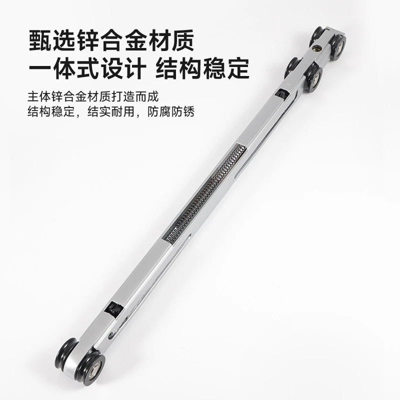 Two-way buffer sliding door guide rail pulley accessories kitchen sliding door wooden door aluminum frame hanging sliding