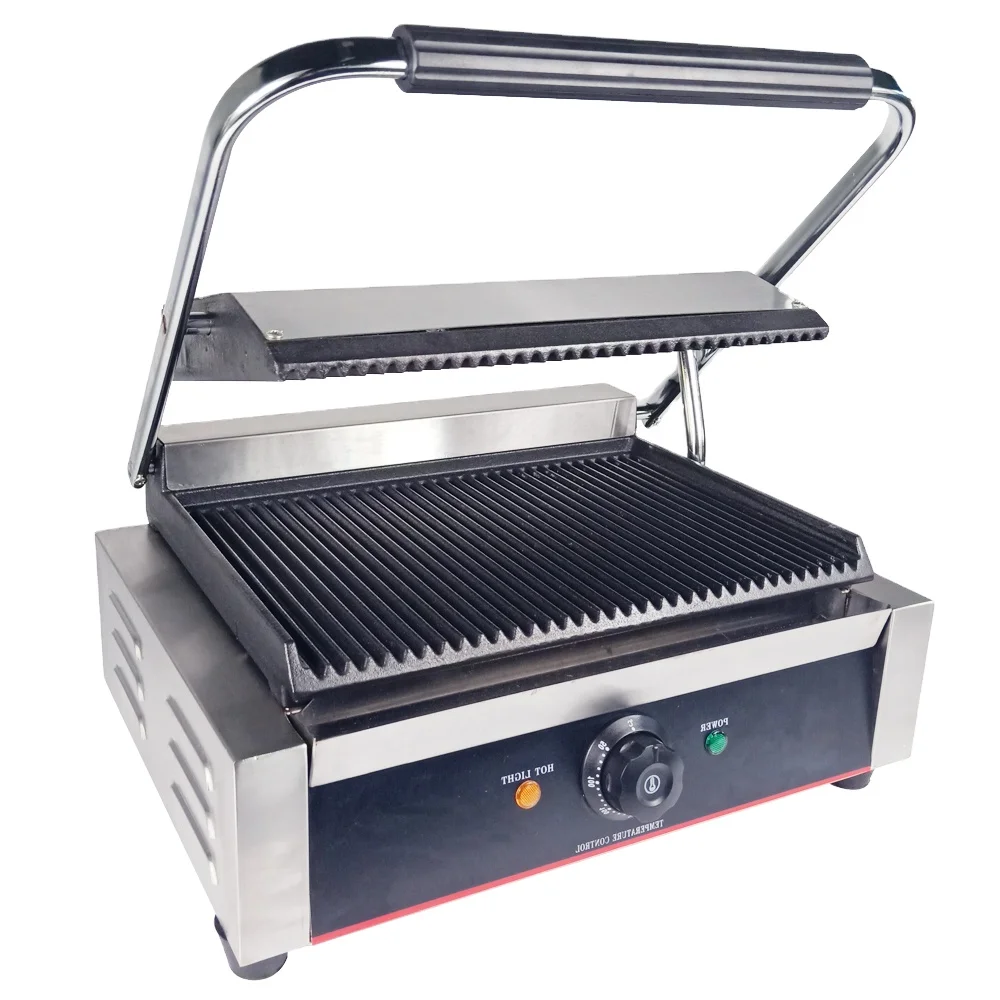 2200W Commercial Electric BBQ Grills Non-Stick Sandwich Maker Barbecue Grill With Temperature control