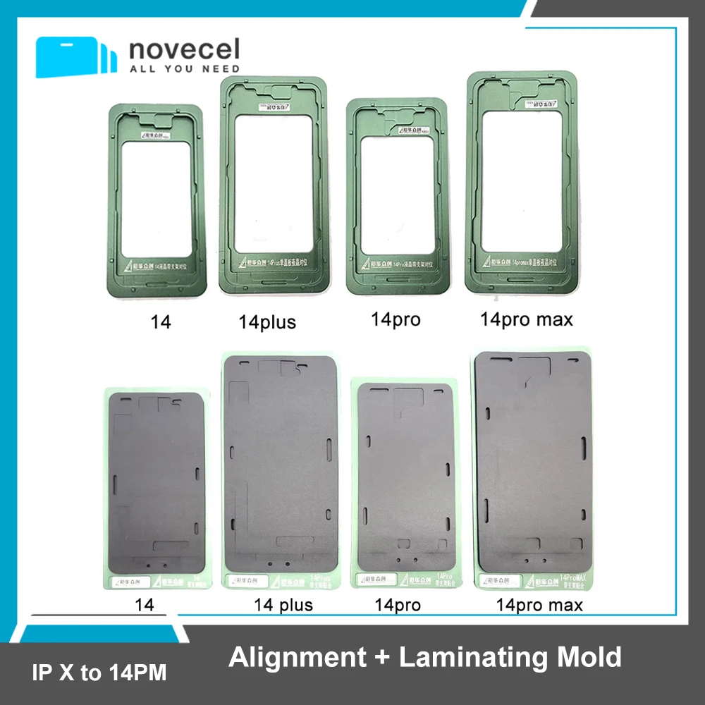 

NOVECEL LCD Screen Position Alignment Mold Glass OCA Laminating Mould for iPhone 15 14 13 12 pro X Xs max Phone repair Tools