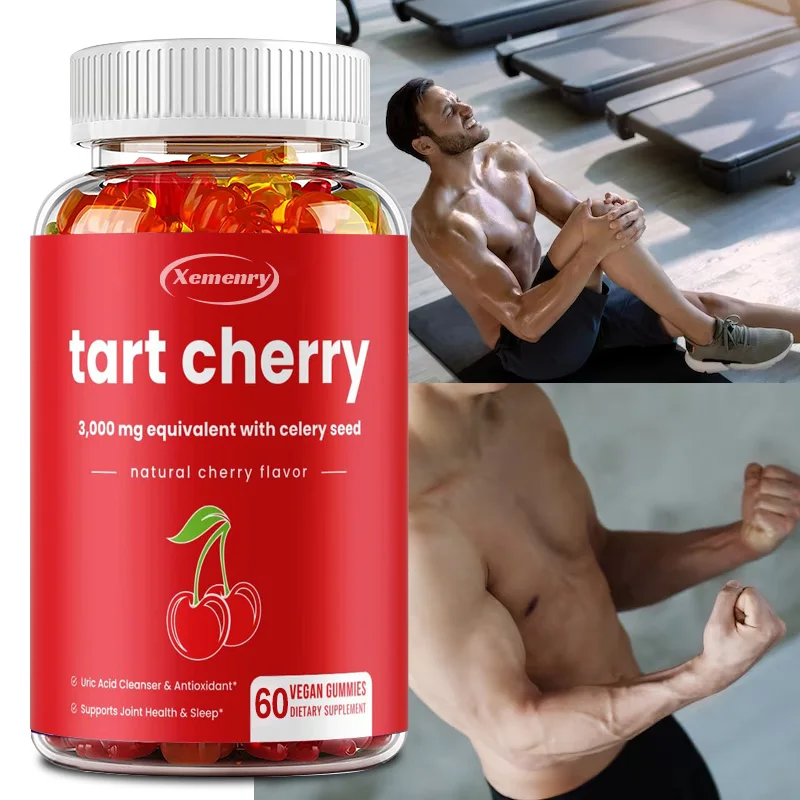 

Organic Tart Cherry Extract Capsules - Improves Sleep, Promote Kidney Health, Joint Mobility, Supports Joint and Muscle Repair