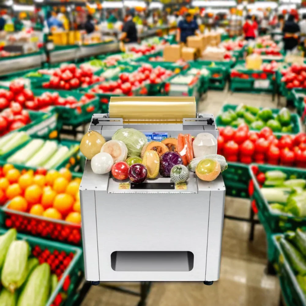 Beiheng Best Price Small Keep Freshing Meat Stretch Film Tray Wrapping Machine Fruit Tray Plastic Cling Film Hand Wrap Machine