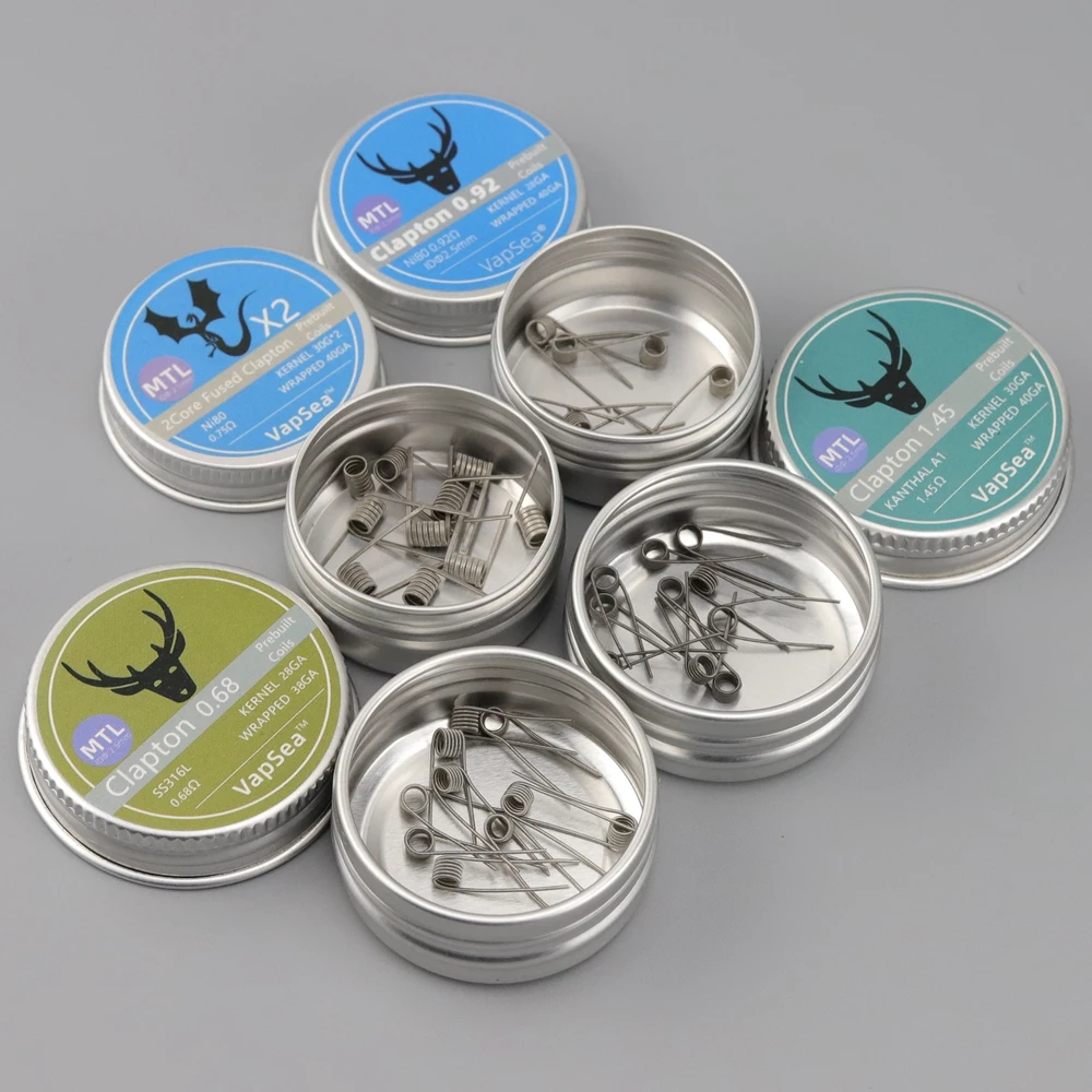 Inner Diameter 2.5mm MTL AIO RBA Coil Fused Clapton Alien Head Resistance A1 316L NI80 Wire For BB Box Boro SXK Tank