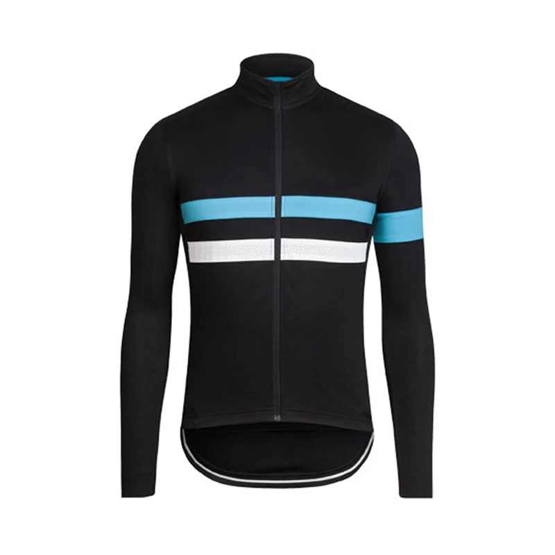 Herbstliches schwarzes Radtrikot für Herren, langärmelig, Peo-Radsportbekleidung, MTB Maillot Ropa Ciclismo, Fahrrad-Sportuniform – Detail 4