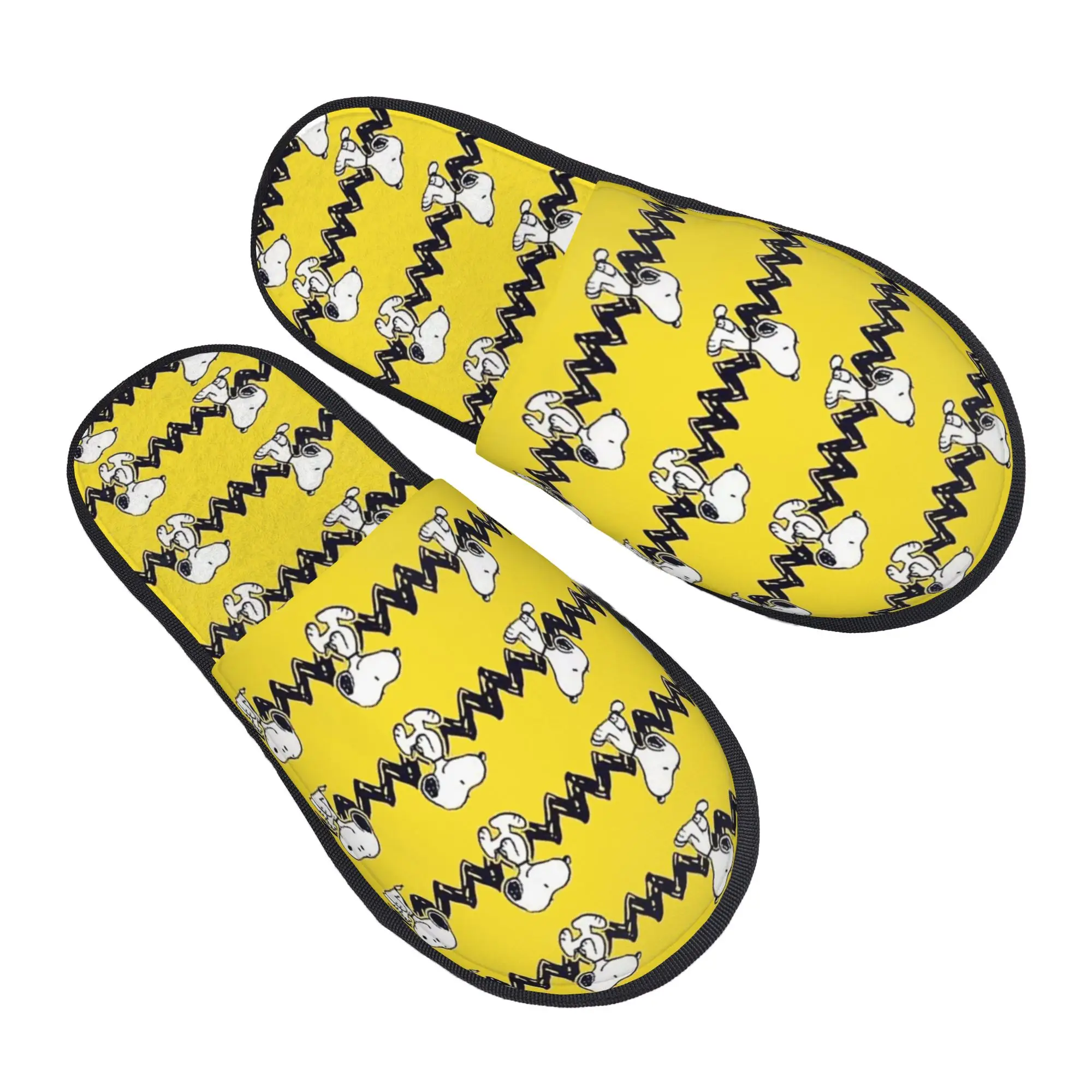 Custom S-snoopies Cartoon House Slippers Women Soft Memory Foam Dog Anime Slip On Spa Slipper Shoes
