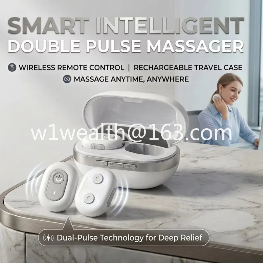 Portable Body Massager Wireless EMS Muscle Stimulator Massage Sticker Pain Remover Neck Back Shoulder OEM ODM Custom Logo