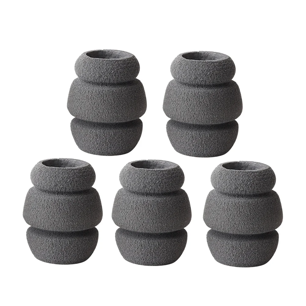 

5Pcs Anti-Shock Handle Cover for Tattoo Machine Sponge Grip Damping Protector Flexible Lightweight Skin-Friendly 41Mm Grey