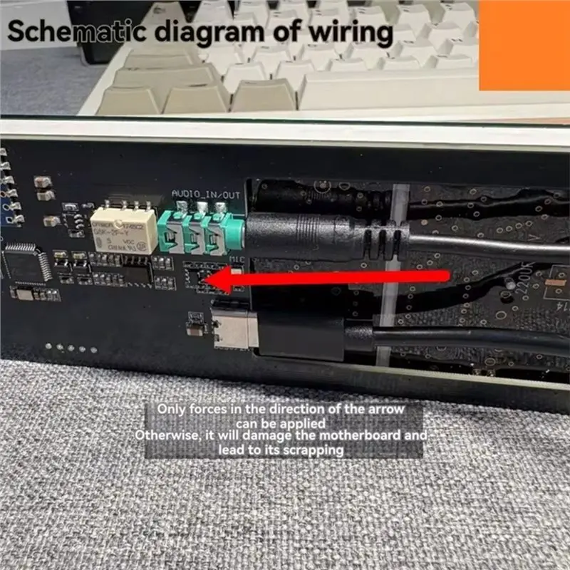 A13E-AK2518 White Display Atmosphere Light Music Level Indicator Audio Music Spectrum VU Meter Stereo Amplifier Board