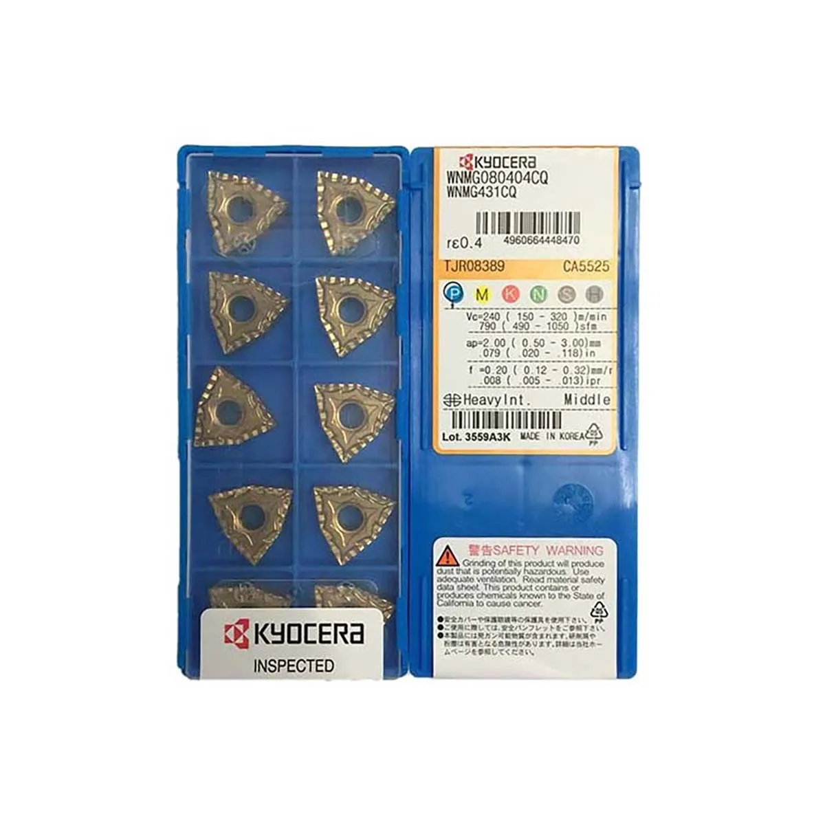 

Original WNMG Turning Inserts: WNMG080404/080408/080408C/CQ CA4515