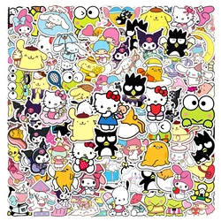 10/30/50/100PCS Sanrio Anime Cartoon Stickers Hello Kitty Cinnamoroll Keroppi Kuromi Suitcase Laptop DIY Cute Sticker Decal Gift