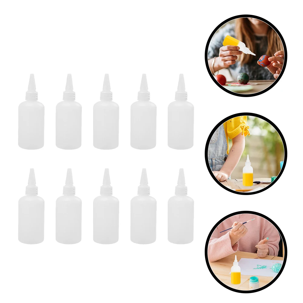 

20 pcs Translucent Squeeze Bottles Leak Proof Plastic Dispensing Containers Lightweight Clear Caulking Applicator for Glue Paint