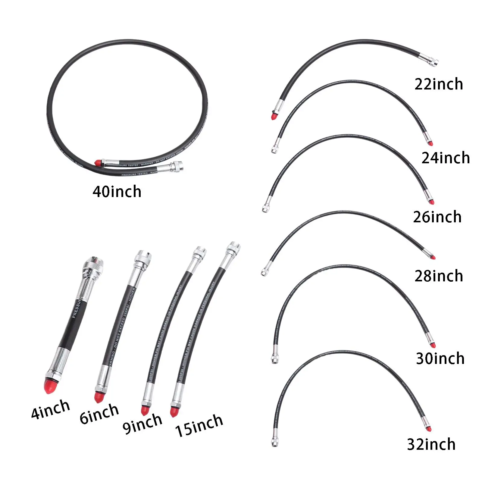 Scuba Diving Low Pressure LP Hose Dive Regulator 1ST Stage Pressure Replacement for Diver Inflator Hose Standard BCD Octopus