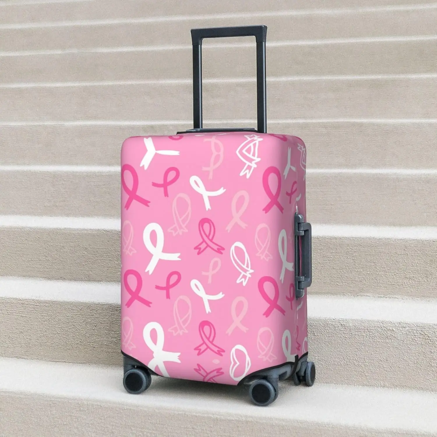 

Luggage Cover Protector Suitcase Cover - Breast Cancer Awareness Santi-Scratch Uitcase Cover for Luggage Travel