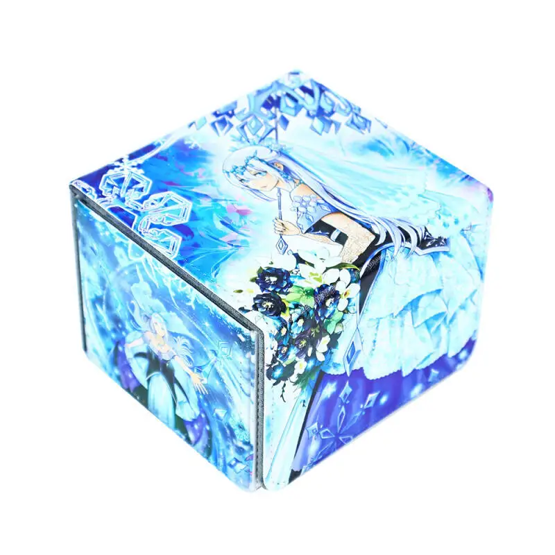

Yu-Gi-Oh! Teardrop the Rikka Queen OPTCG DIY Large Capacity Leather Card Box Thickened Anime Game Collection Card Storage Box