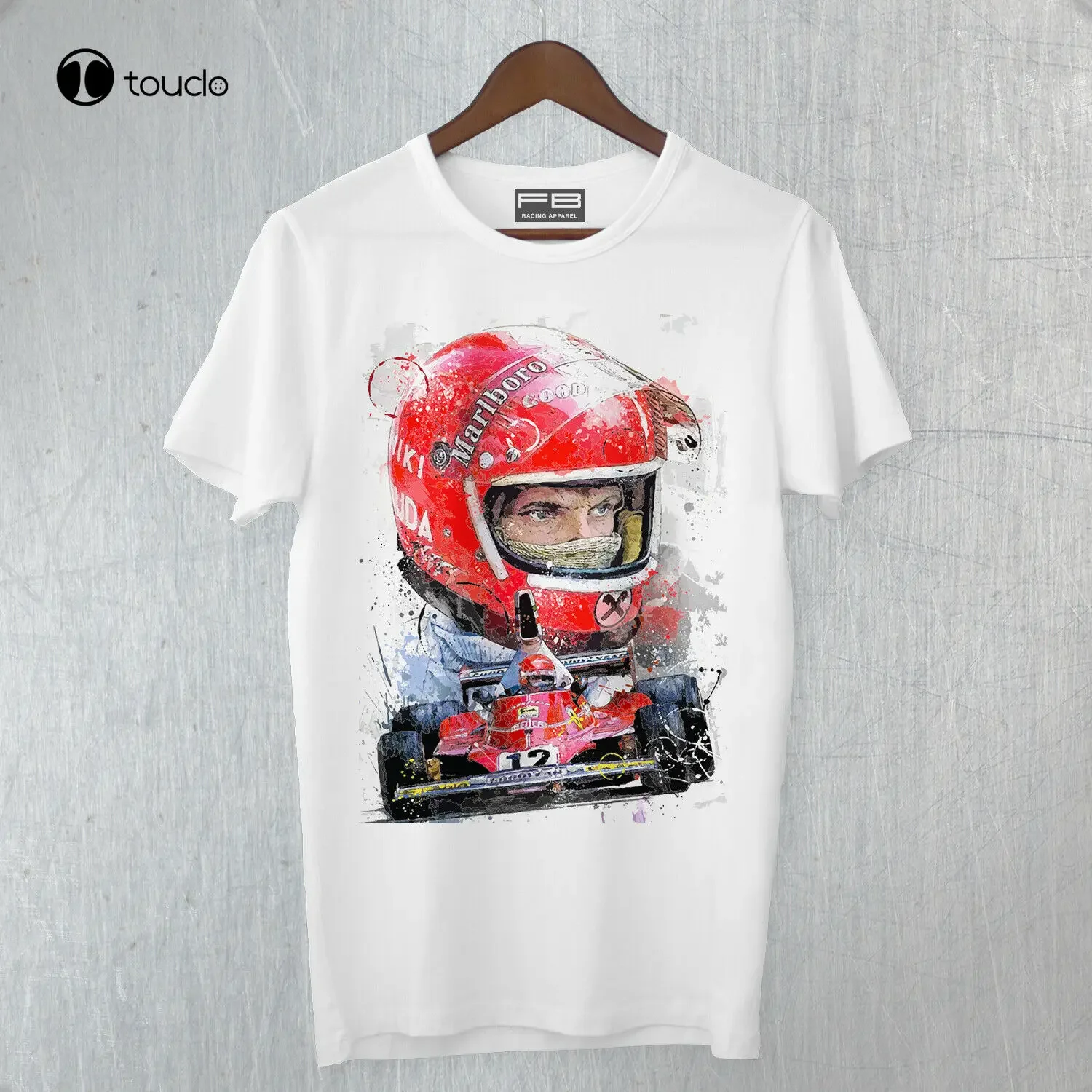T-Shirt Shirt Niki Lauda World Championship Tribute Driver Memory Fine Art- Tee Tee Shirt