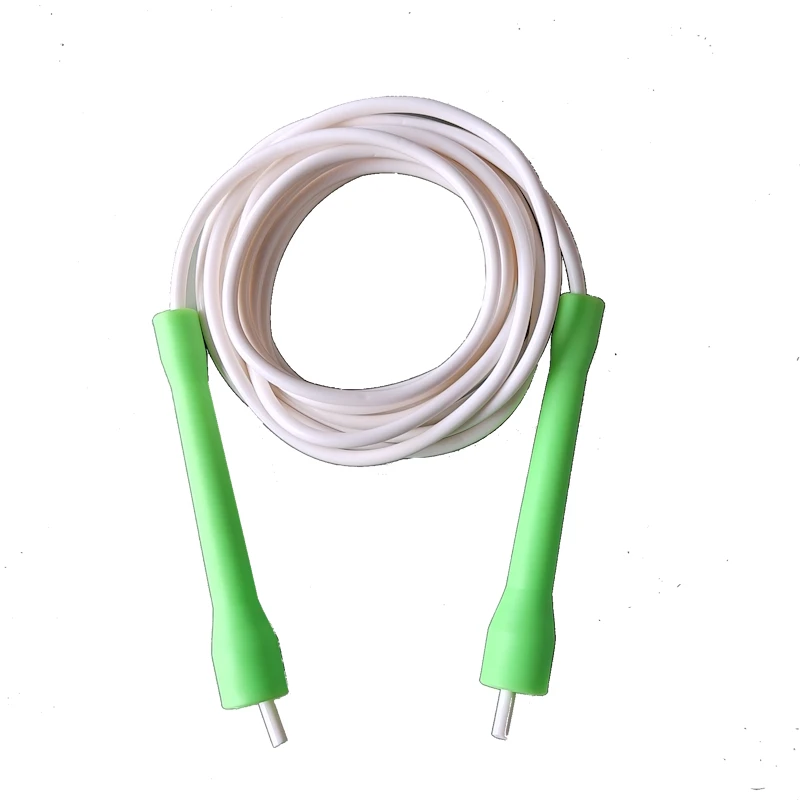 10.5ft 3.2 meters rope length between handles cc 5.3mm pvc cord with core thread 105 GRAM jump skip rope fitness 80A hardness