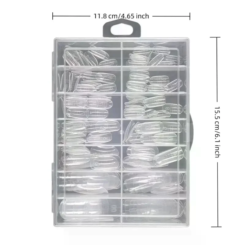 140 pièces/boîte couverture complète faux ongles Ultra mince clair presse sur orteil pied ongles conseils artificiel acrylique faux ongles Art manucure outil