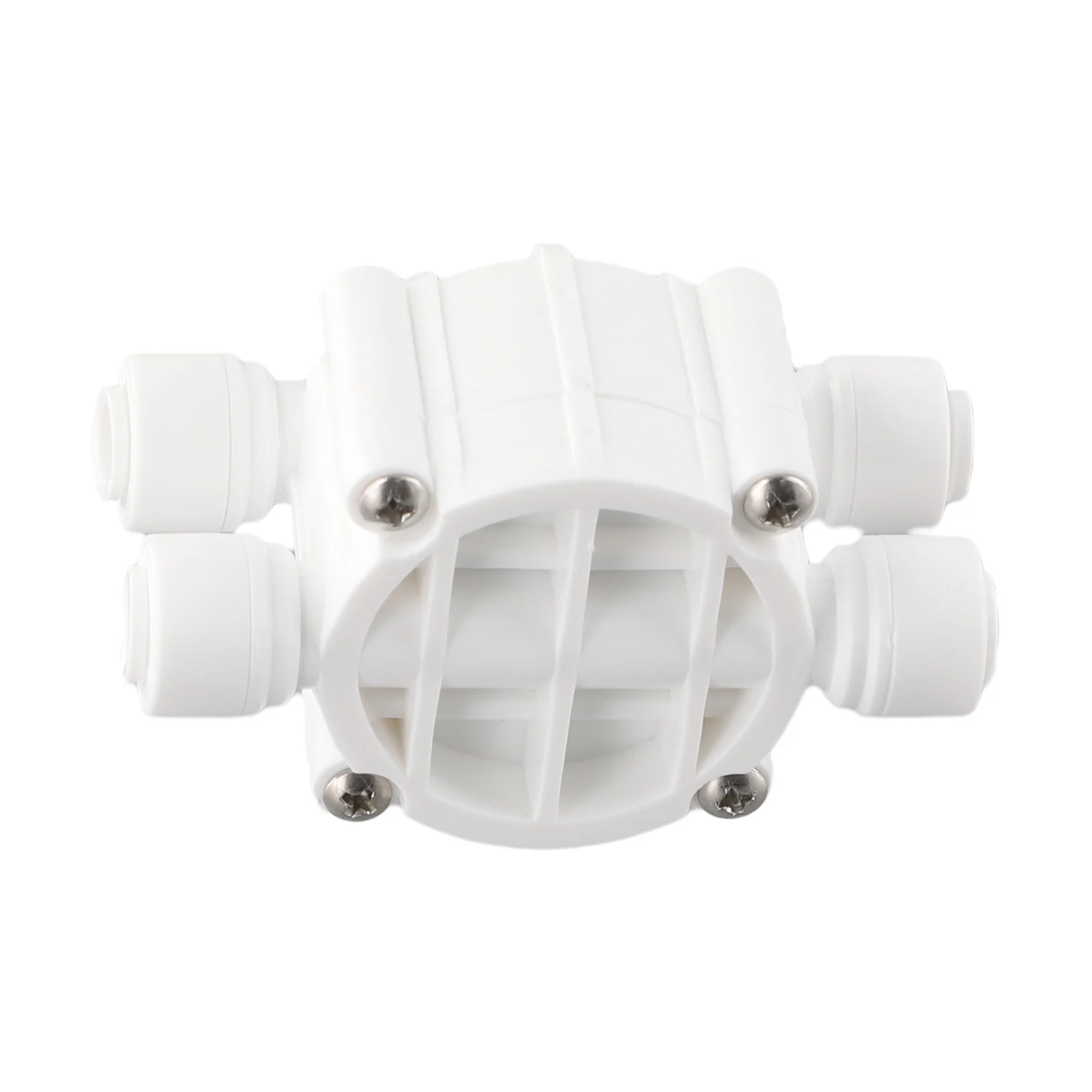 

4Way RO Auto Shut-Off Valve Switch Quick Connect Fitting For 1/4" Water Purifier Reverse Osmosis Straight Drink Machine 72x41x35