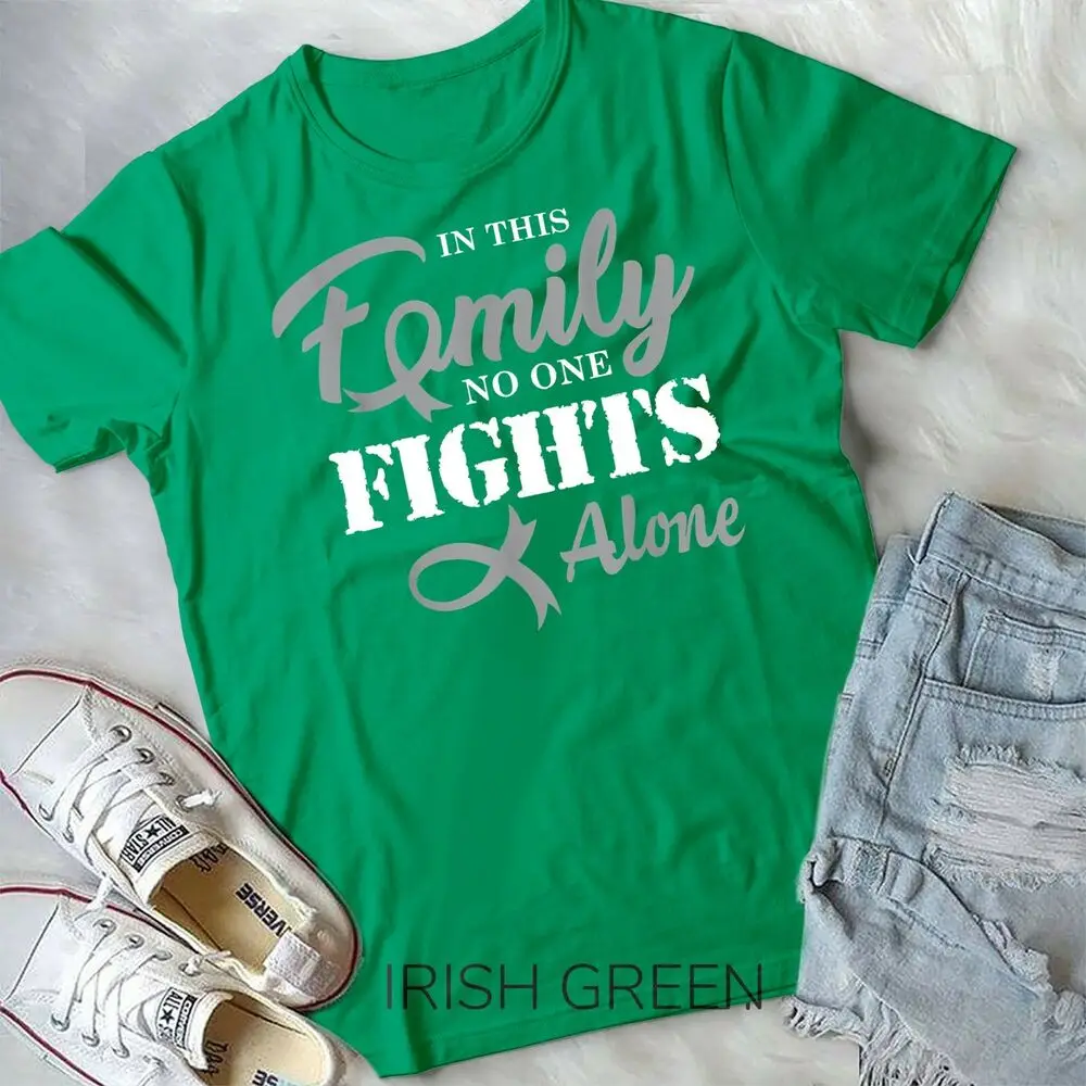 Brain Cancer Awareness Fight Cancer Ribbon T-Shirt Unisex T-shirt