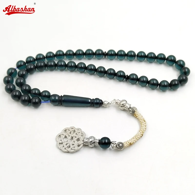 Tasbih dark green resin Muslim prayer beads arabic fashion Accessories turkish jewelry Misbaha Arab Bracelets