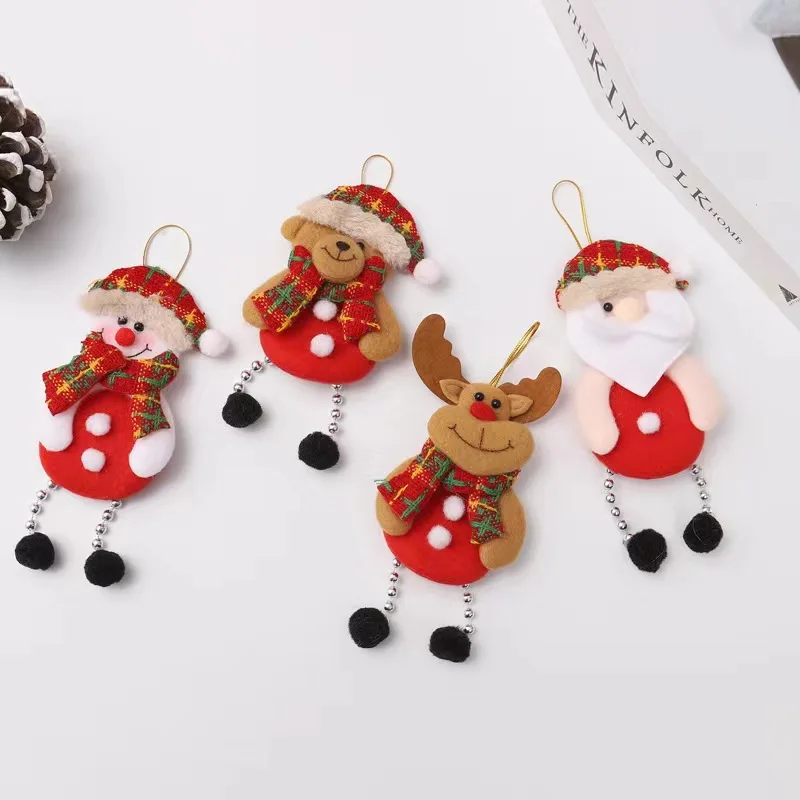 

Christmas fabric pendant Santa Claus doll small pendant Christmas tree ornaments small gift pendant Christmas present lovely