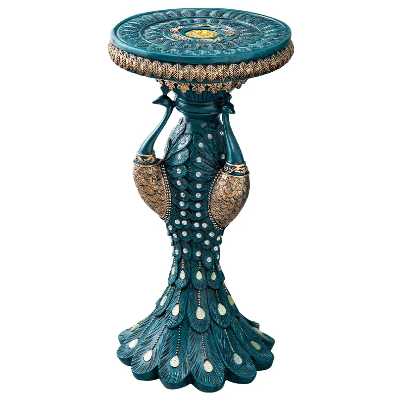 Living room art sofa side table abstract peacock statue