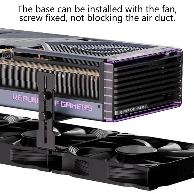 Chassis 12cm Fan Position Graphics Card Bracket metal 6-96mm Sliding Adjustable Computer Graphics Card Holder for RTX 4090 4080