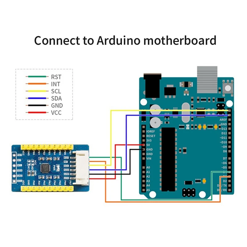 AW9523B MCU IO modul ekspansi untuk Raspberry Pi 4B/3B/STM32/Arduino I2C 16-Channel IO Port GPIO papan ekspansi