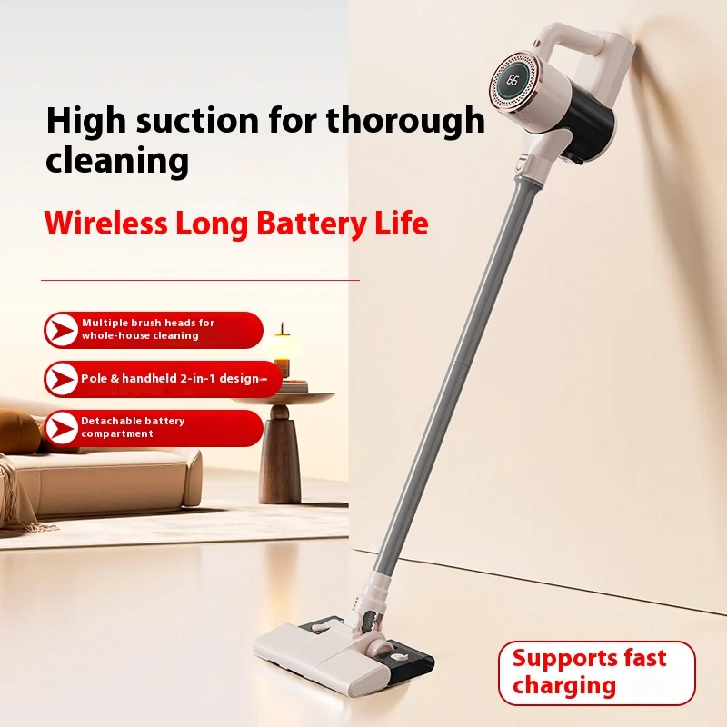 

Cordless Wet Dry Vacuum Cleaner Handheld and 180W Powerful Suction Fast Charging Wireless Rechargeable for Home Cleaning Car