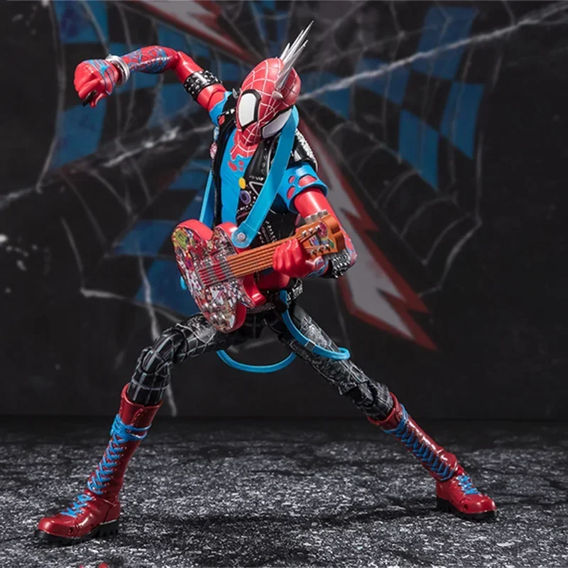 In Stock Bandai Original S.H.Figuarts SHF Spider Man Punk Across the  Verse Anime Action Figure Finished Model Kit Toys