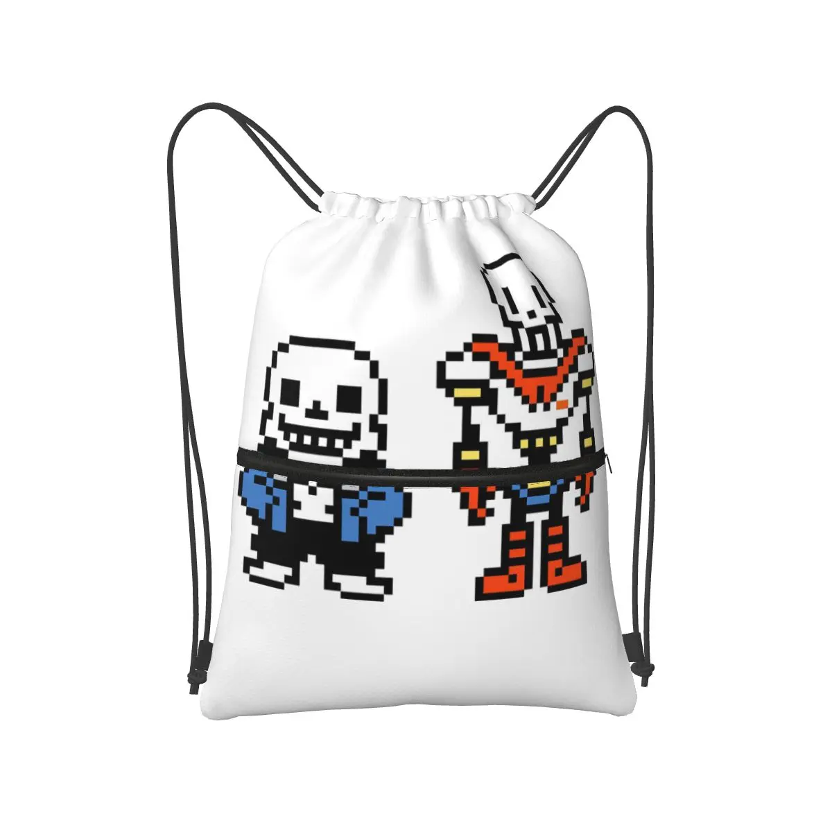 Undertale Sans And Papyrus Backpacks Fashion Drawstring Bags Sports Bag Book Bags for Travel School