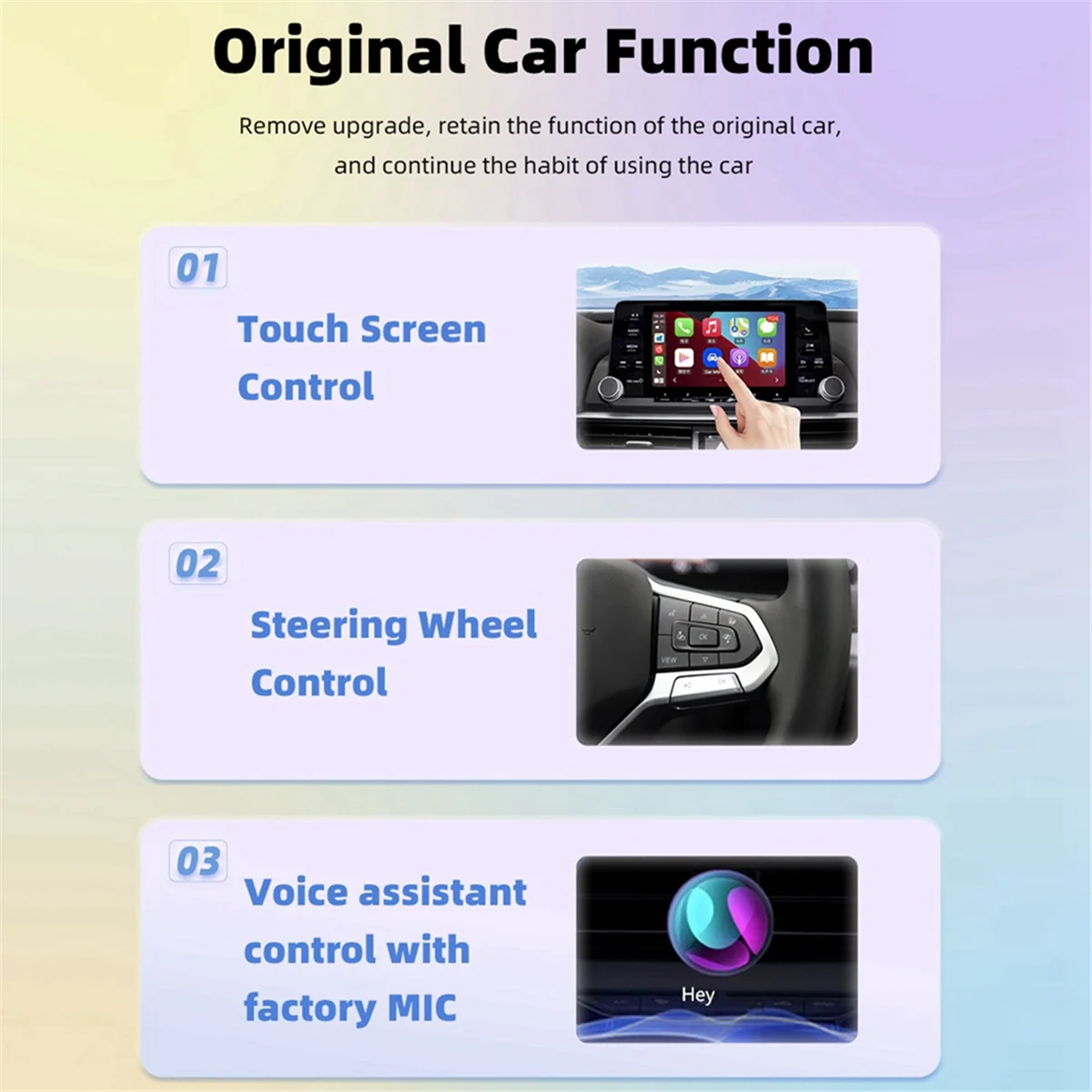 Mini Ai Box RGB Wireless Carplay Dongle Plug and Play Fast Connect Universal USB Automatic for Wired Carplay USB Port