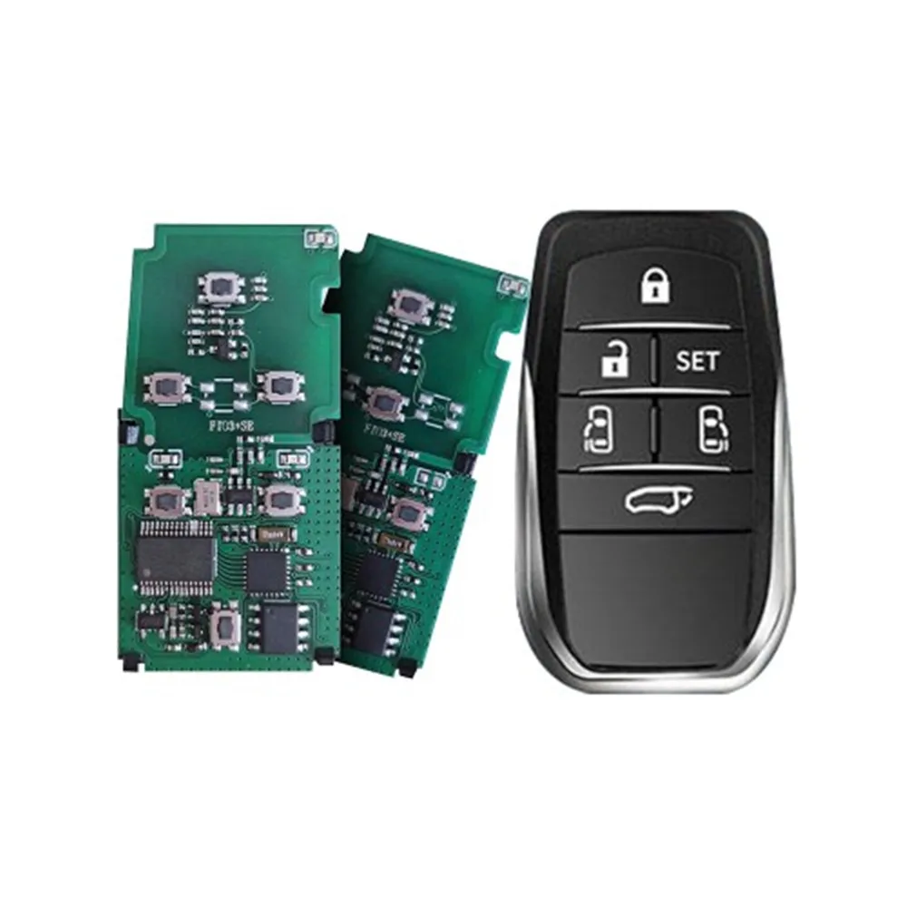 2022 Newest Lonsdor P0120 8A Chip 5/6 Buttons Smart Key PCB with Shell for Alphard/Vellfire/Alpha MPV Car Frequency Convertible