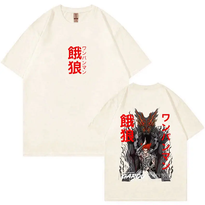 أنيمي واحد لكمة رجل Garou الجرافيك تي شيرت الرجال النساء الكرتون مانغا المتضخم تي شيرت الذكور عادية عالية الجودة القطن التي شيرت بلايز