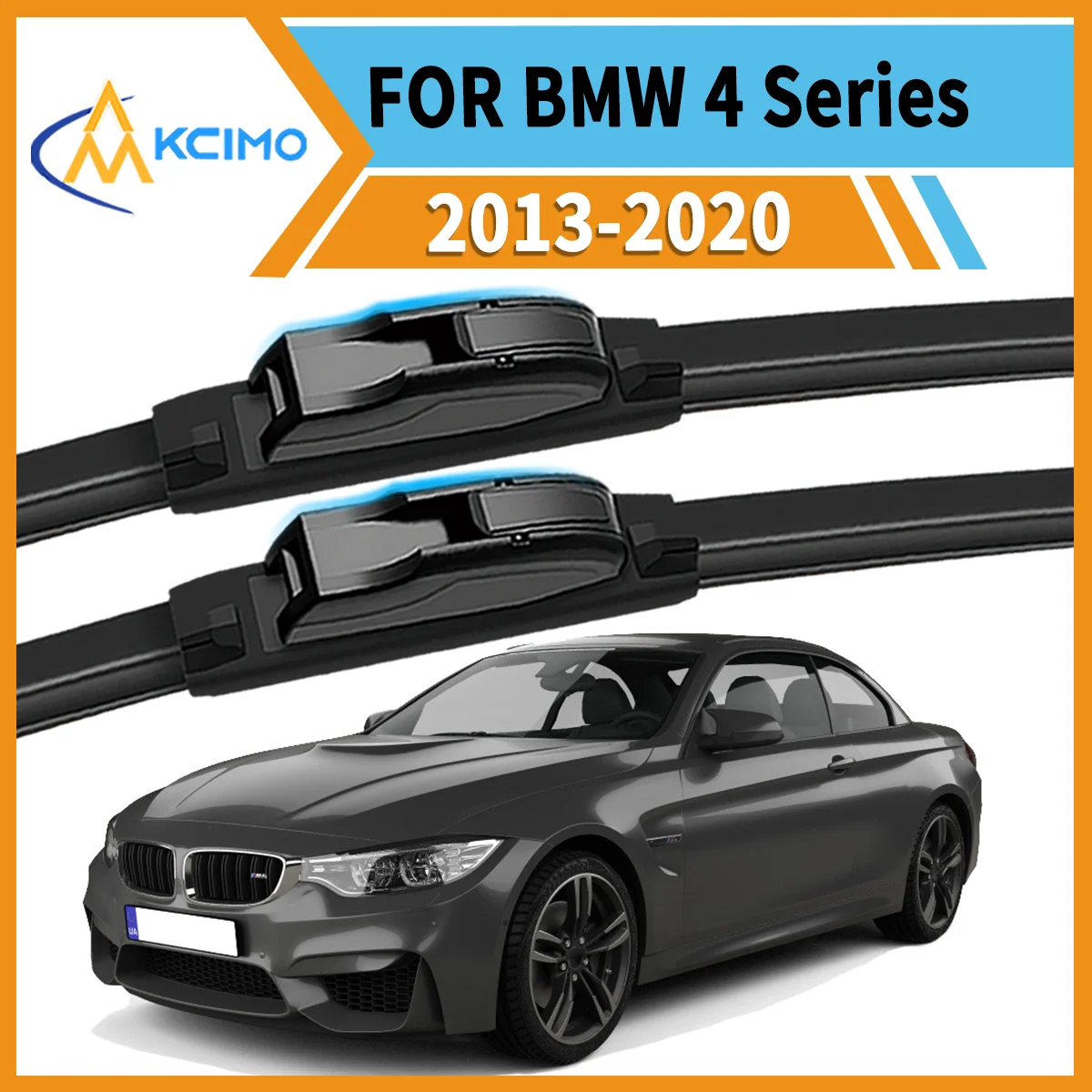

Premium 2-Pack Windshield Wipers Compatible For BMW 4 Series 2013-2020 All-Weather Durability for Unobstructed Safe Driving