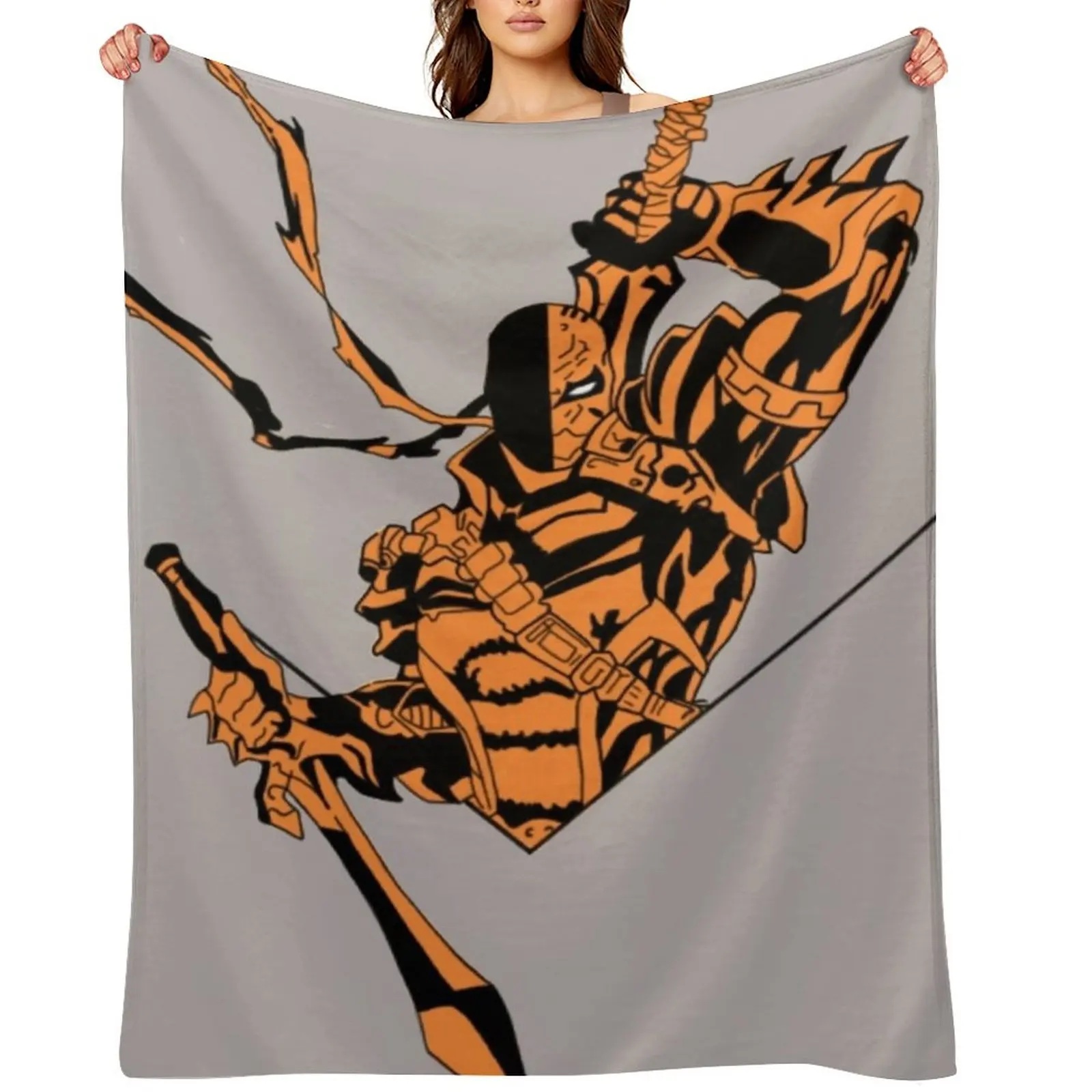 

Deathstroke Slade Wilson Throw Blanket Bed Hair Sofa Luxury Throw Blankets