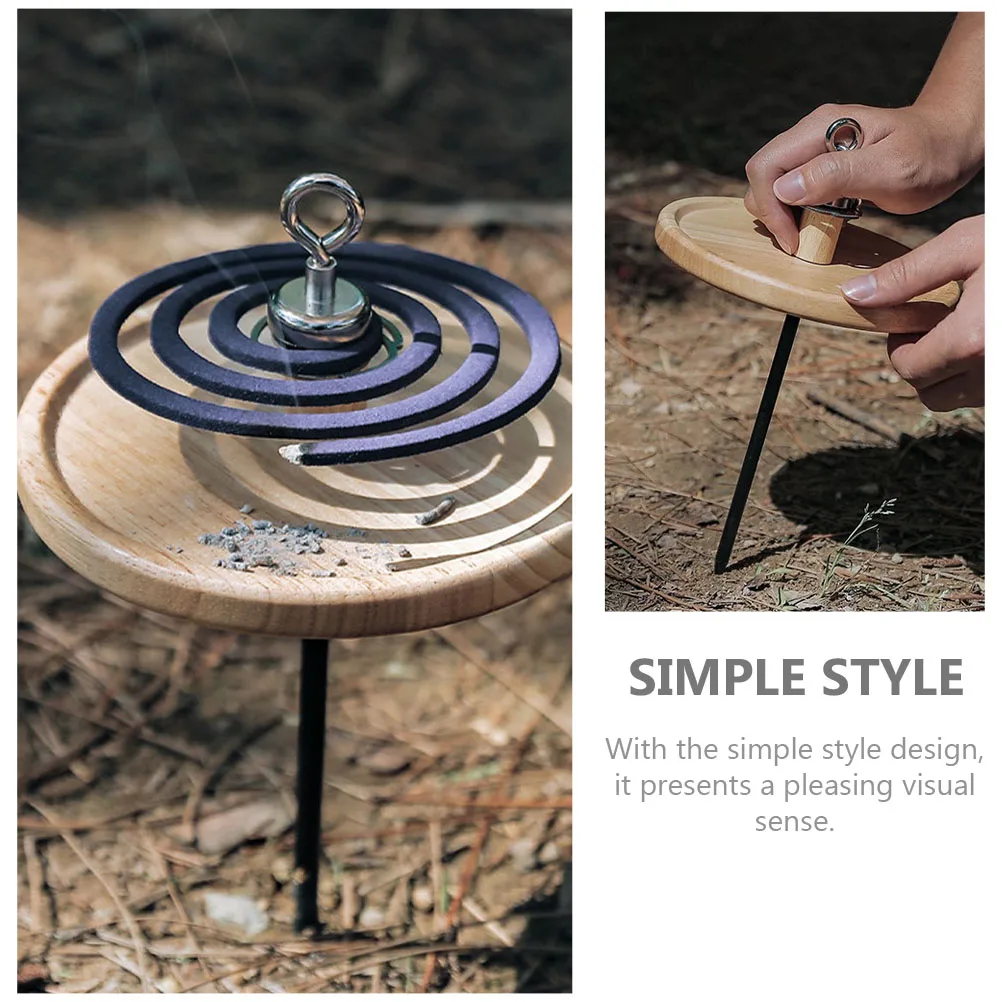 

Holder Retro Decor Creative Metal Tray Storage Incense Home Elegant Shape Long Lasting Fire Free